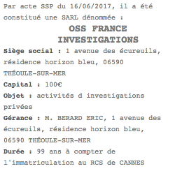 parution legale nice sarl